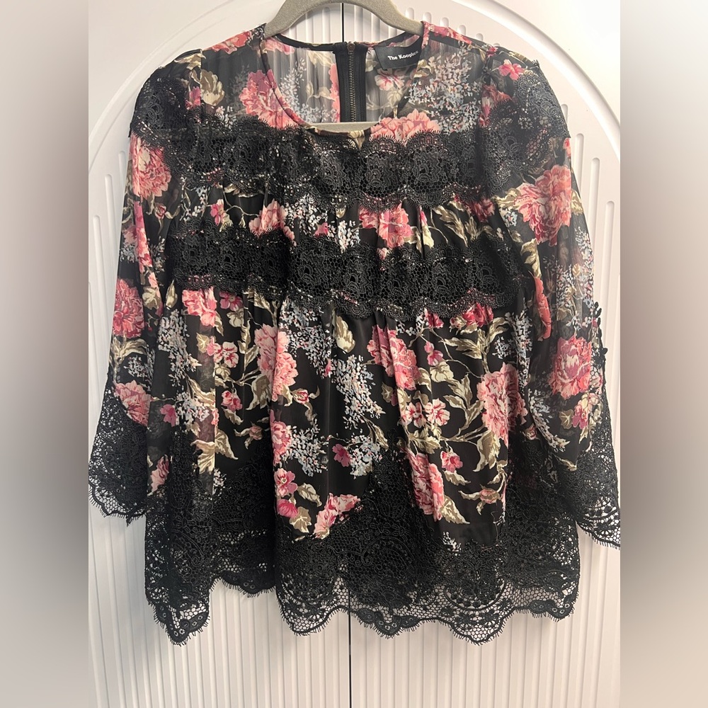 The Kooples floral and lace shirt